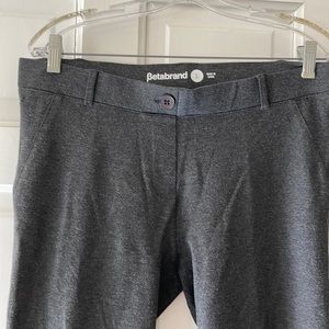 Betabrand flat front straight leg pants